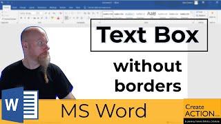 Remove the Border from a Text Box in Word!