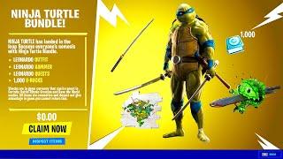 FREE NINJA TURTLE BUNDLE in Fortnite UPDATE!