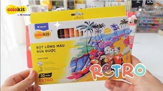 TẤT TẬT BÍ KÍP | BÚT LÔNG MÀU FIBER PEN RETRO