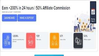 Hours Golden - NEW 100% PAYING  HYIP SITE +200% in 24 Hours  - MIN:1$