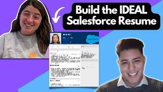 Design a resume for a Salesforce career
