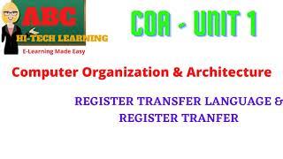 REGISTER TRANSFER LANGUAGE