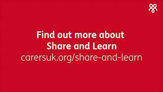 Share and Learn - free online sessions for carers