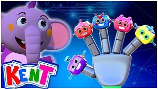 Robot Finger Family | Nursery Rhymes For Kids | Kent The Elephant