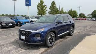 2020 Hyundai Santa Fe SEL HTRAC 2.0T in Stormy Sea with Gray