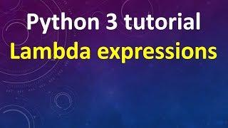 Lambda Expressions in Python 3