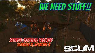 LIVE - SCUM - Supply Runs - S2E3 - Starting Over on Luthais' Survival Evolved SCUM server!!