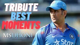 MS Dhoni Best Moments Tribute Video  Mahendra Singh Dhoni Retirement Videos 2020