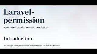 مدیریت نقش‌ها و دسترسی‌ها با spatie/laravel-permission