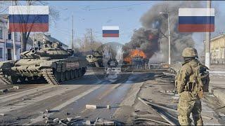 Terrifying! How a Russian T-90M Tank Crew was ambushed by a LEOPARD 2A7 Tank in Ukrainian Territory