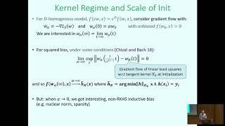 Kernel and Rich Regimes in Deep Learning - Nati Srebro