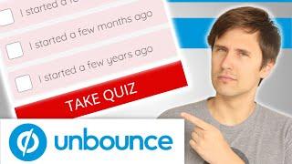 Unbounce: How to Create a Quiz