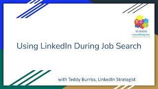 Using LinkedIn in Job Search - Teddy Burriss with the Greensboro Public Library