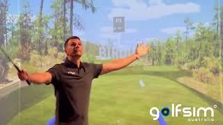 Surround screen golf simulator - Uneekor EYE XO