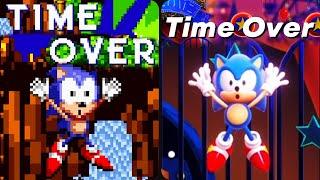 Evolution of Sonic's Time Over Screen