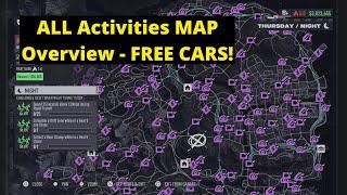 Need For Speed Unbound: ALL Activities MAP Overview + Additional Info (Free Cars & Trophies)