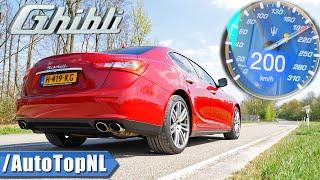 MASERATI GHIBLI V6 ACCELERATION & SOUND by AutoTopNL