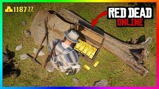 Red Dead Redemption 2 Online - FREE TREASURE! Gold Bars, RARE Items Easy Money & MORE! (RDR2)