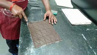 How To make chocolate garnish design making by chocolate garnish