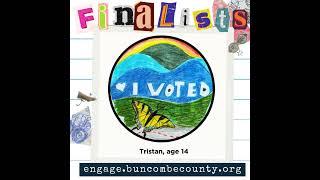 2024 Buncombe County I Voted Sticker Contest