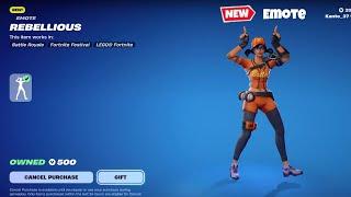 New "Rebellious" Emote (Doja Cat - Paint the Town Red)