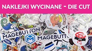 Naklejki Die Cut wycinane razem z papierem podkładowym #drukarnia #naklejki