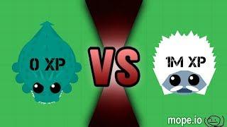 0 XP SEA MONSTER 1v1S YETI!! // JOURNEY TO MINI SEAMONSTER! // MOPE.IO