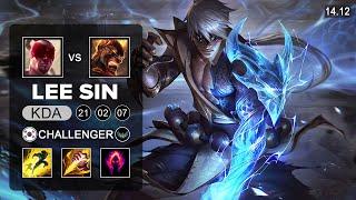 Lee Sin vs Brand Jungle - KR Challenger - Patch 14.12 Season 14