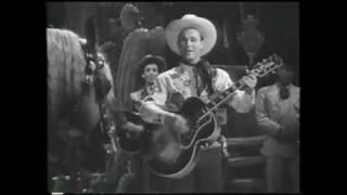 Roy Rogers sings "DON'T FENCE ME IN" in "Hollywood Canteen" with TRIGGER