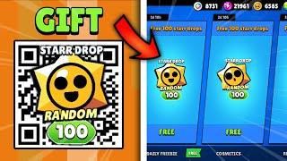 FREE QR CODE GIFT 100 Starr Drop!!! NEW UPDATE IN Brawl Stars 