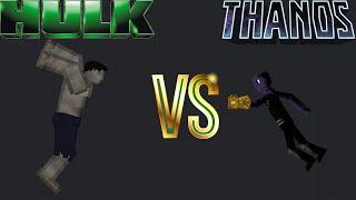 Hulk vs Thanos in People Playground