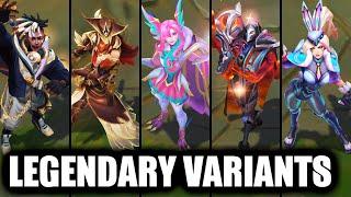 All Legendary Skins Mythic Variants & Chromas (League of Legends)