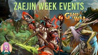 Gems of War Zaejin Week, Legends Reborn, Mythic Friday, VAULT WEEKEND and More!