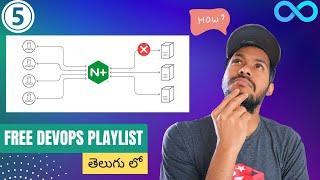 #5 How NGINX Load Balancer works in Telugu | Common Infrastructure Servers | Free DevOps Playlist 