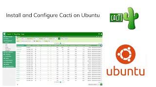 How To Install and Configure Cacti on Ubuntu #cacti #SNMP #Cactitutorial