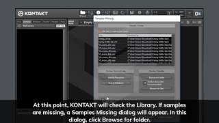 How to Resolve Issues with Missing Samples for a KONTAKT Library