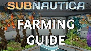 Subnautica | How To Start Farming Guide 2017 - Use Growbeds & Seeds to Grow Food