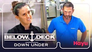 Chef Tzarina is caught talking about Captain Jason | Season 3 | Below Deck Down Under