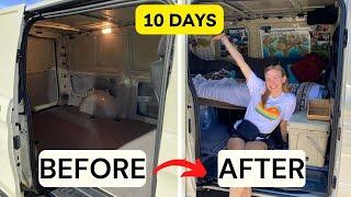 VANLIFE | Building my ENTIRE VAN in 10 days - Ep. 5