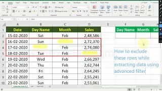 Exclude blanks in excel | Advanced filter trick