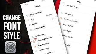 Mobile Me Font Style Kaise Badle | How To Change Font Style In Android | Mobile Ka Font Kaise Change
