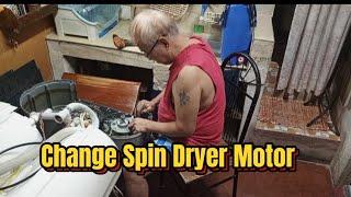 Sharp Washing Machine change Spin Dryer Motor.