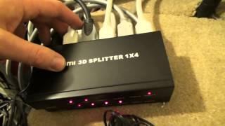 How To connect HD Multi Room TV, 1 source to 4 TVs using HDMI Splitters / Amplifiers