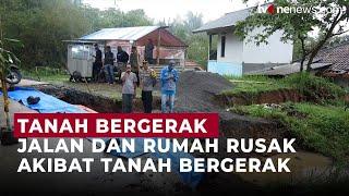 Fenomena Tanah Bergerak, Jalan Provinsi di Sukabumi Amblas hingga Sulit Dilalui   OneNews Update