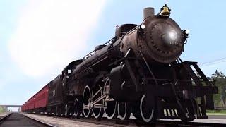 Trainz Simulator 3 gameplay | American steam locomotives 