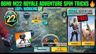 M22 ROYAL ADVENTURE BGMI TRICKS | BGMI ROYAL ADVENTURE SPIN TRICK | M23 RP ADVENTURE CRATE OPENING