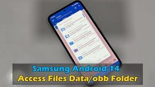 Samsung Android 14 - Access Files Data/obb Folder Android With AOSP Files Denied Access