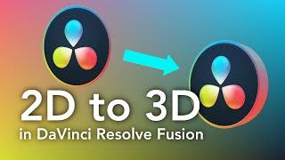 LOGO Animation - 2D to 3D in DaVinci Resolve Fusion