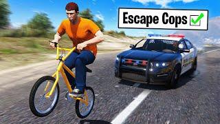 Running from Cops with BMX Bikes.. GTA 5 RP