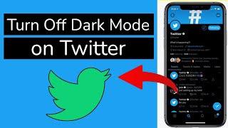 How to turn off dark mode in Twitter App?